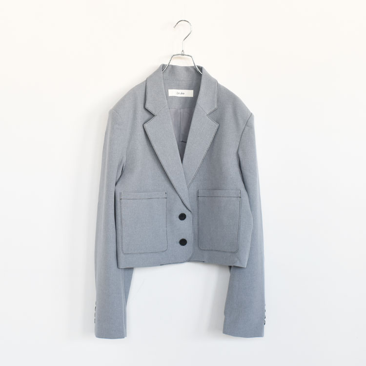 ジャケット・アウター anuke Half Sleeve Jacket 楽天市場】アンヌーク anuke ヘザーショートジャケット Heather Short