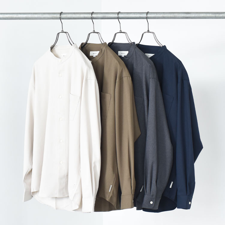 MOSHA（モシャ）/SOPHIE TWILL BAND SHIRT ソフィーツイルバンドカラーシャツ/BBB-042197【2025新商品】