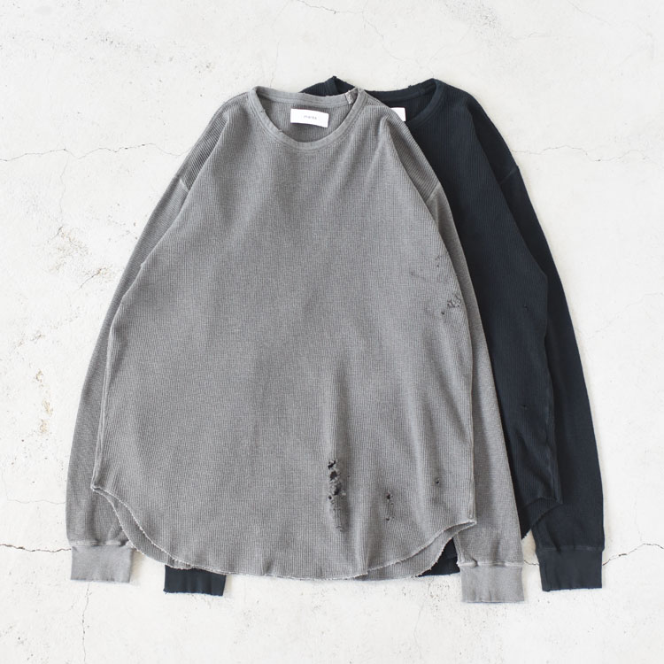 【SALE 20％OFF】marka（マーカ）/WAFFLE CREW NECK 30/1 ORGANIC COTTON WAFFLE ワッフルクルーネック オーガニックコットンワッフル【返品交換不可】/M25A07CS01C