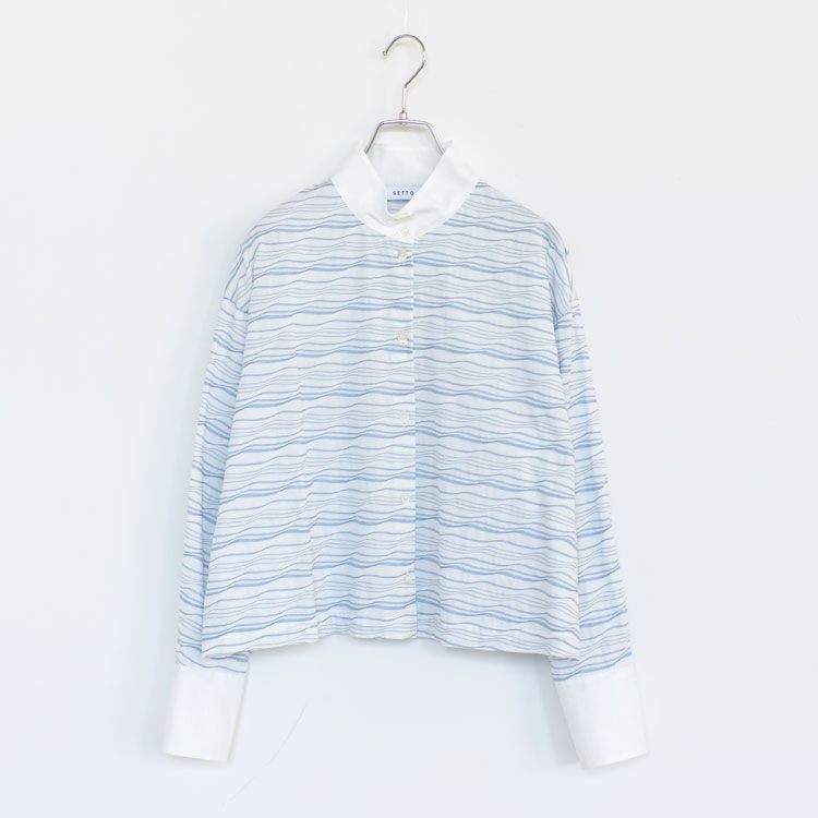 【SALE 30％OFF】SETTO（セット）/CALM OKKAKE SHIRT カルム オッカケシャツ/STLS0036【返品交換不可】