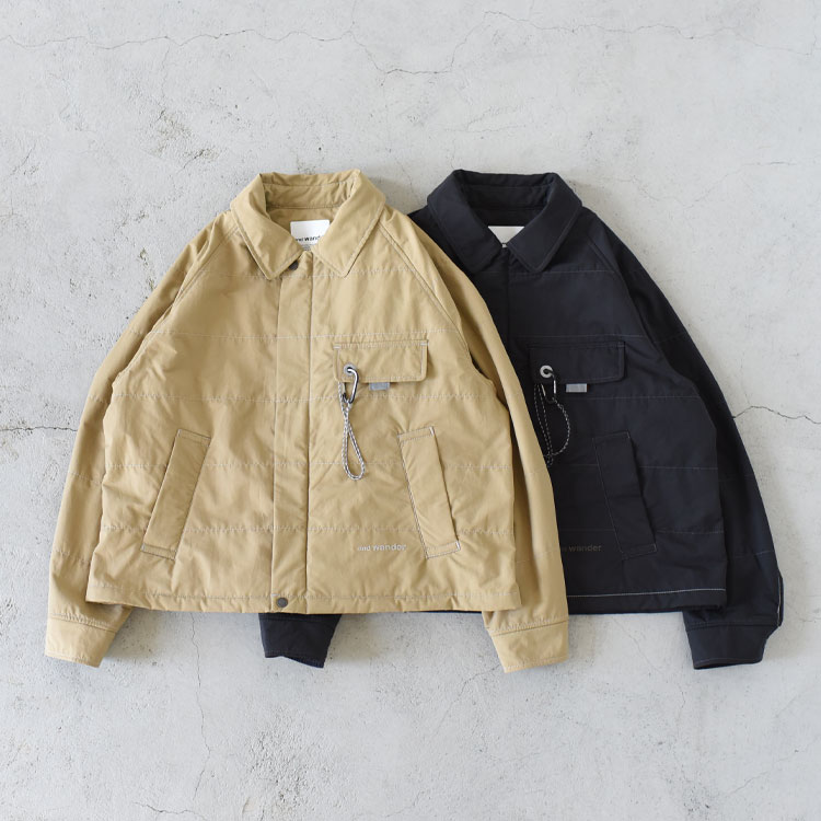 and wander（アンドワンダー）/Cotton Nylon Octa swing top コットンナイロン オクタ スウィングトップ/574-5281055【2025新商品】
