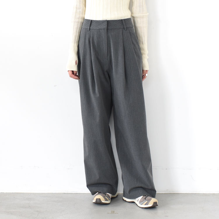 楽天市場】anuke（アンヌーク）/Wool Tuck Pants ウールタックパンツ