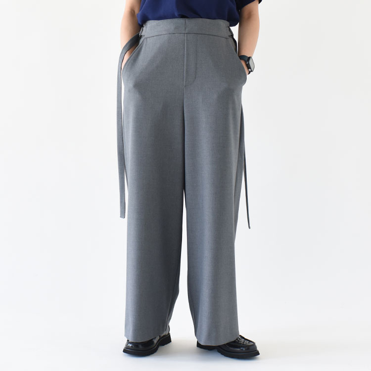 mizuiro ind（ミズイロインド）/side buckle pants サイドバックルパンツ/4-260064【2026春夏】【履き比べ可能】