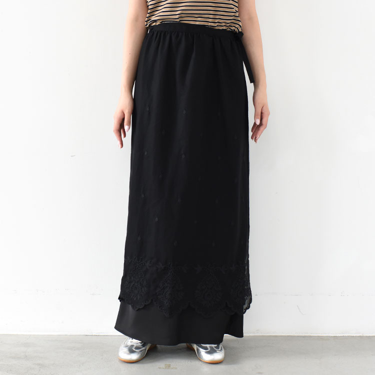 【SALE 20%OFF】THE SHINZONE(シンゾーン)/LACE APRON SKIRT レースエプロンスカート/26SMSSK03【2026新商品】【返品交換不可】|web store BINGOYA -店-