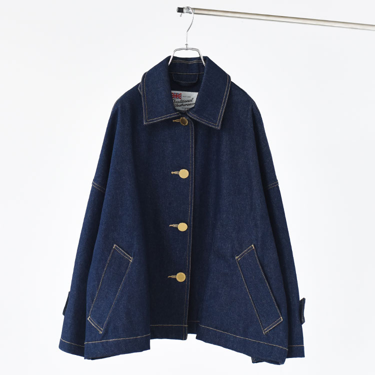 Traditional Weatherwear（トラディショナルウェザーウェア）/MALTON BUTTON THROUGH SHORT DENIM マールトン ボタンスルー ショート デニム/L261CIFCO0540EM【2026春夏】