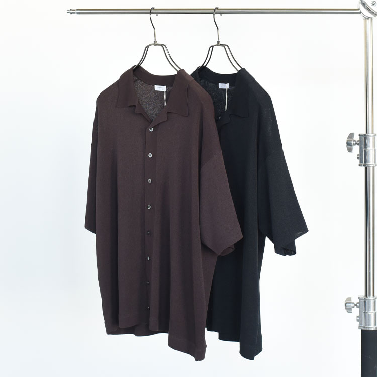 crepuscule（クレプスキュール）/Washi Open Collar S/S Shirt 和紙オープンカラーショートスリーブシャツ/2601-017【2026春夏】