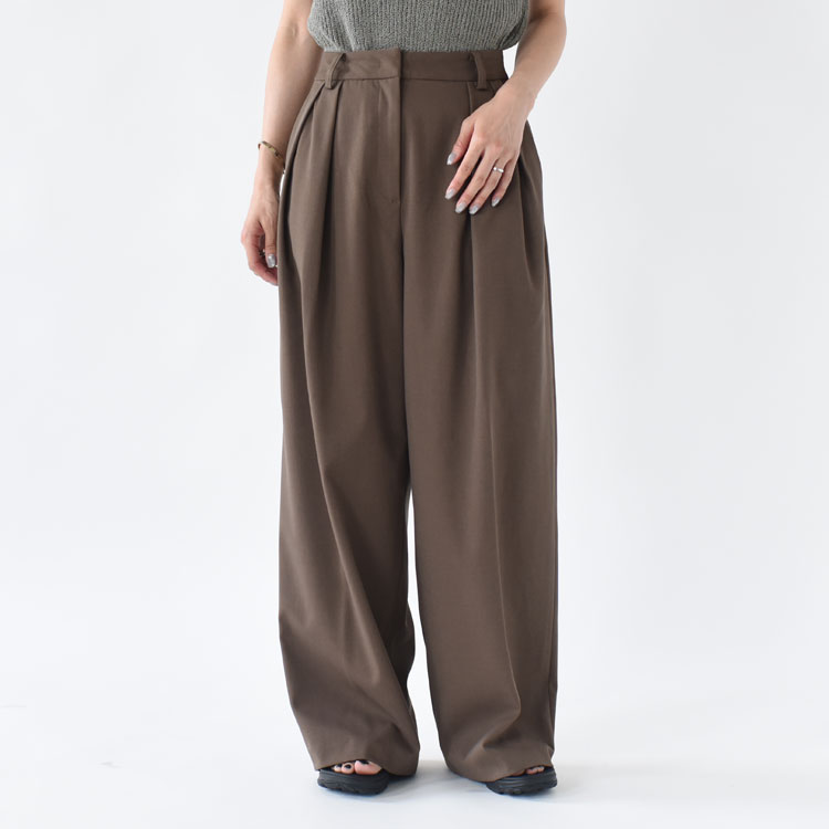 anuke（アンヌーク）/Doubletuck Wide Pants　ダブルタックワイドパンツ/62610703【2026春夏】【履き比べ可能】