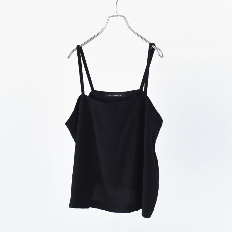 【SALE 20%OFF】mizuiro ind(ミズイロインド)/georgette camisole ジョーゼットキャミソール/1-230166【2026新商品】【返品交換不可】|web store BINGOYA -店-