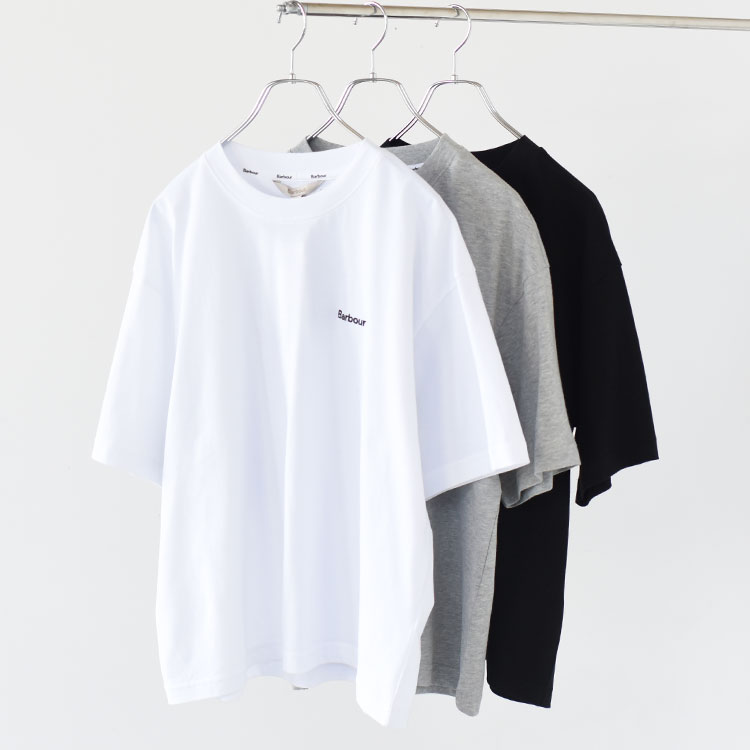 BARBOUR（バブアー）/MARJORIE T-SHIRT　マージョリーロゴ刺繍Tシャツ/LTS0707【2026春夏】
