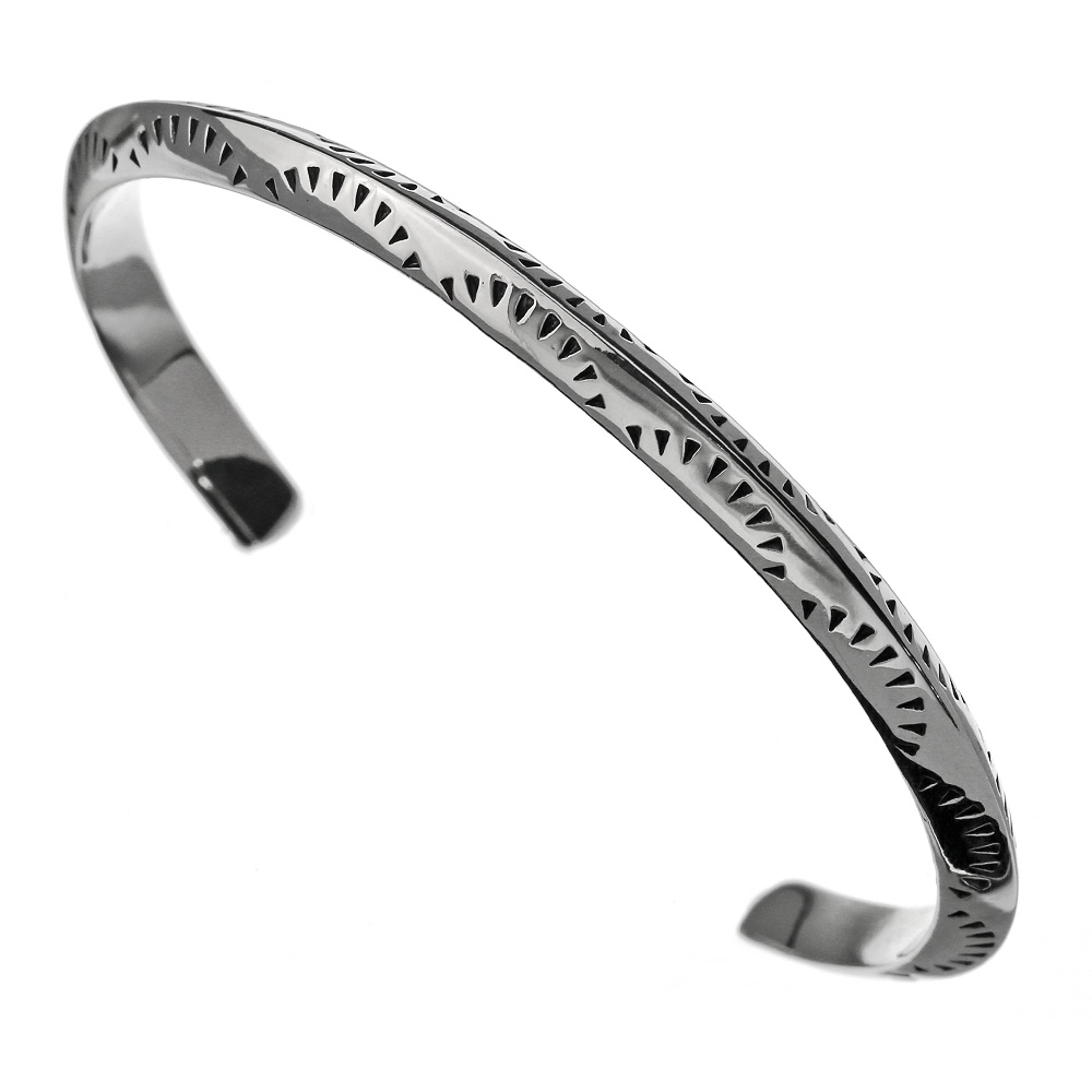 シルバー native バングル SILVER925 NATIVE DESIGN WIDE BRACELET/シルバー/バングル