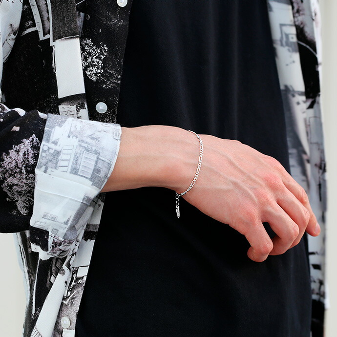 Flui フルイ ブレスレット メンズ ブランド シルバー925 フィガロチェーンブレスレット シルバーブレスレット アクセサリー カルトラルフルイ Cultural Flui シンプル 買取り実績 41 割引 Bennettcontracting Com