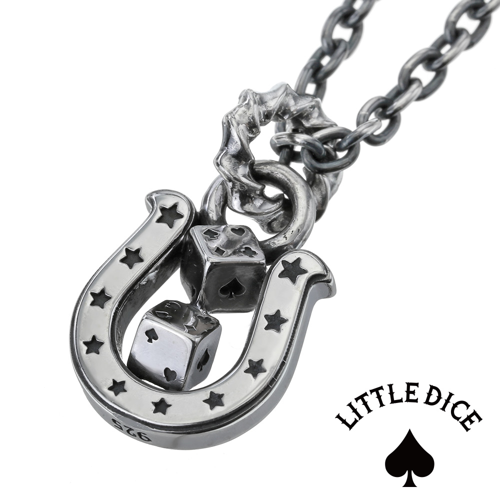 注目の Little Dice リトルダイス ネックレス メンズ ブランド ホースシュー トランプ ダイス ペンダント シルバー925 アクセサリー 馬蹄 トランプ サイコロ シルバーペンダント シルバーアクセサリーbinich 人気が高い Scb Createmedia Group Com