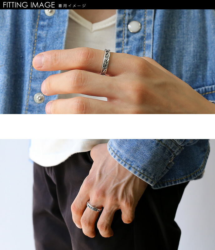 アラベスクストーンリングシルバーアクセサリー