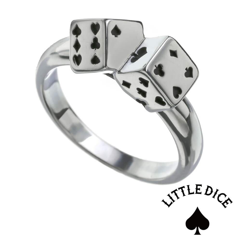 記念日 ブランド 誕生日 クリスマス プレゼント アクセサリー ギフト ダイス 男性 彼氏 Little Dice リトルダイス リング メンズ ブランド ダブル ダイス トランプ リング メンズ 指輪 メンズ シルバー925 アクセサリー サイコロ シルバーリング 指輪 リング Www