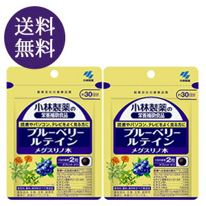楽天市場 小林製薬の栄養補助食品 ブルーベリー ルテイン メグスリノ木 約30日分 60粒 2コセット 小林製薬の栄養補助食品 楽天24