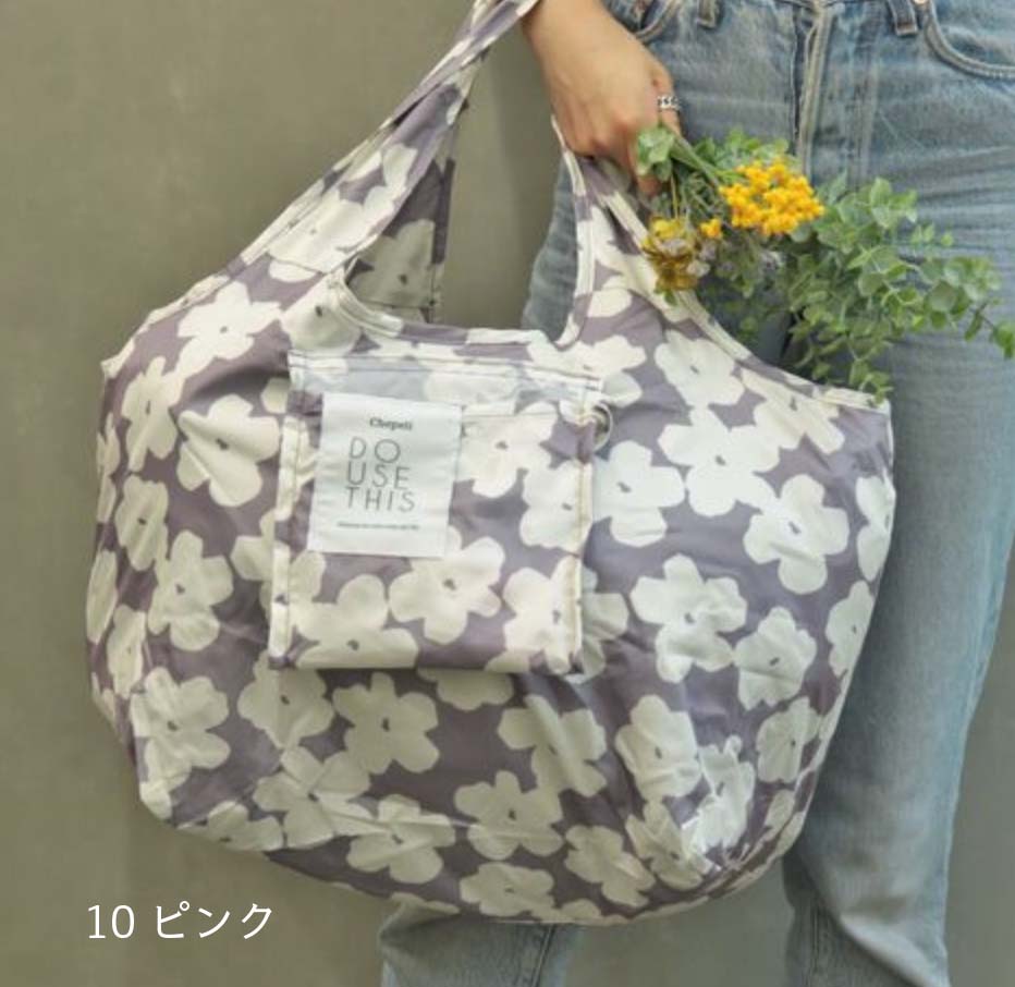 濱文様 エコトート小 豆柴と桜 ピンク ○日本正規品○