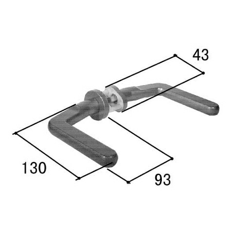 MIWA LZ 勝手口部屋の入り口 生き肝手持ち部分 三協軽銀 取りつくろう部分品 部屋の入り口手持ち部分 WD3777