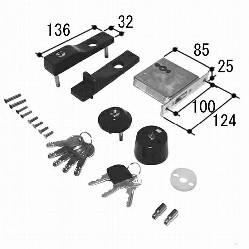 GOAL SK 三協立山軽銀 取りつくろう部分品 錠容れもの 円柱 PKT3477 PKT3478 勝手口部屋の入り口 アペックス アルジュＲ