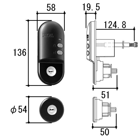 楽天市場】三協アルミ 後付電池錠 ATキーガル miwaロック ＰＳシリンダー専用品 MIWA FDG VARB NA :  ハウス＆ヘルスケアのバイオプラス