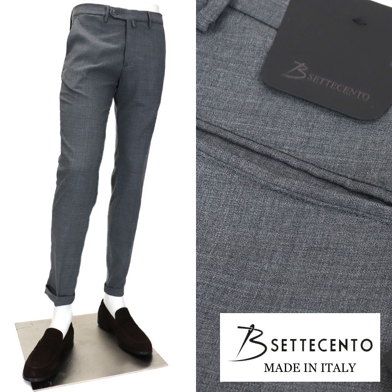楽天市場 B Settecent ビーセッテチェント 000 イタリアブランド イタリア製 ストレッチ ウールパンツ メンズ スリムフィットテーパード スラックス 秋冬 グレースラックス ビジネス カジュアル パンツ 送料無料 300rn スーツ ファッションtheshopbios