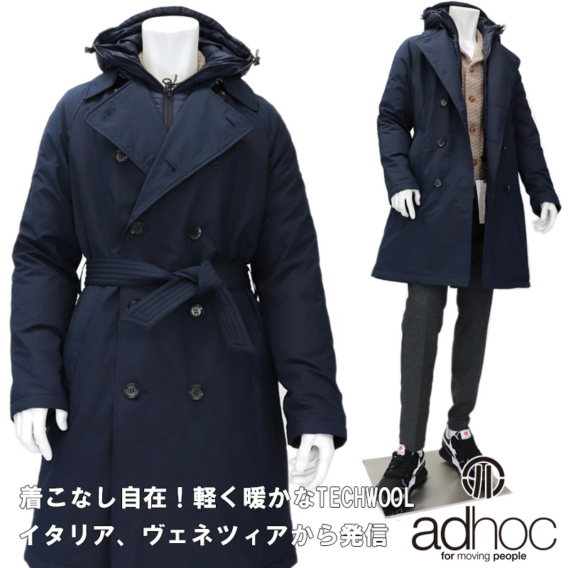 楽天市場】adhoc ≪アドホック≫ トレンチコート イタリアブランド