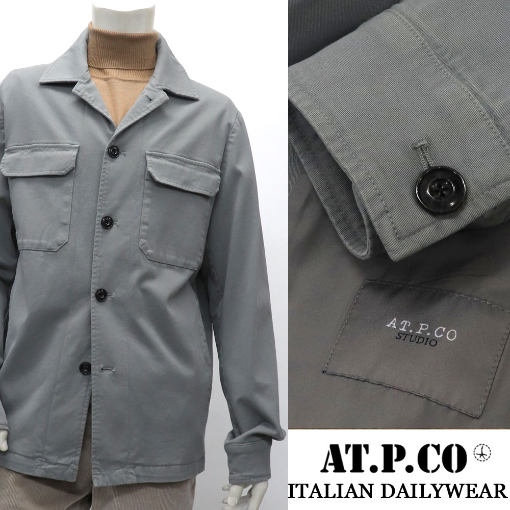 AT.P.CO ≪アティピコ≫ CPOジャケット ストレッチ カバーオール シャツジャケット メンズ 秋冬 アウター ≪イタリアブランド ウォームビズ≫【送料無料】39000-MB