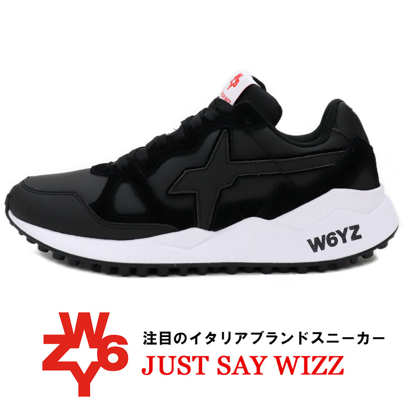 楽天市場 W6yz ウィズ Just Say Wizz ジャストセイウィズ イタリアブランド スニーカー メンズ レザー スニーカー ブラック 黒 国内正規品 送料無料 warw スーツ ファッションtheshopbios