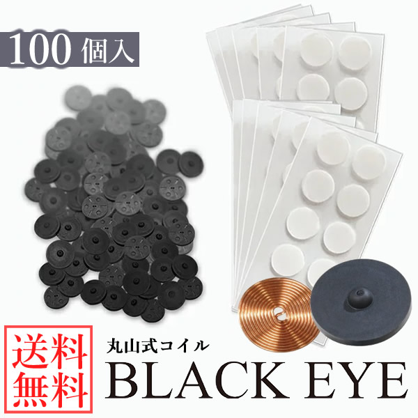 ＜尖んがり20倍＞【原則として診療備品】丸山式捲線 ブラックアイ 100個 (貨物輸送無料) 丸山修寛お師匠さん取り締まる 炭捲線 電波 打つ手 押しとどめる 丸山式捲線 ブラックアイ 立ちはだかる ブロッカー