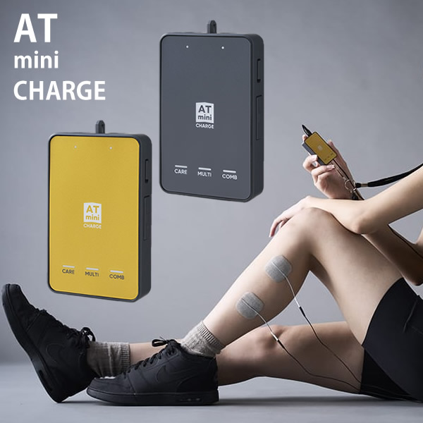【おまけ付き添い人】エーティーミニ 受け持ち ATmini CHARGE (貨物輸送無料) 身寄り用低活動電位和らげる備品 伊藤超短波 マイクロカレント 淡淡しい電流 条件付け世話をする リフレッシュ 携帯型和らげる器 身寄り用 軽さ パウダーコンパクト