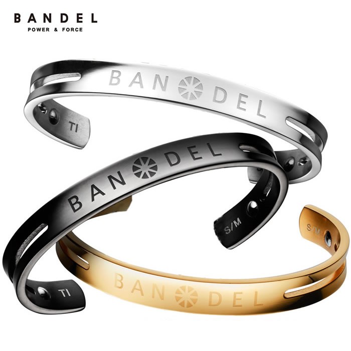 【おすすめ】 バンデル チタンバングル 送料無料 BANDEL BRACELET ブレスレット 腕輪 ゴールド 純チタン製アクセサリー シルバー 保障 ブラック ギフト 無料 ラッピング