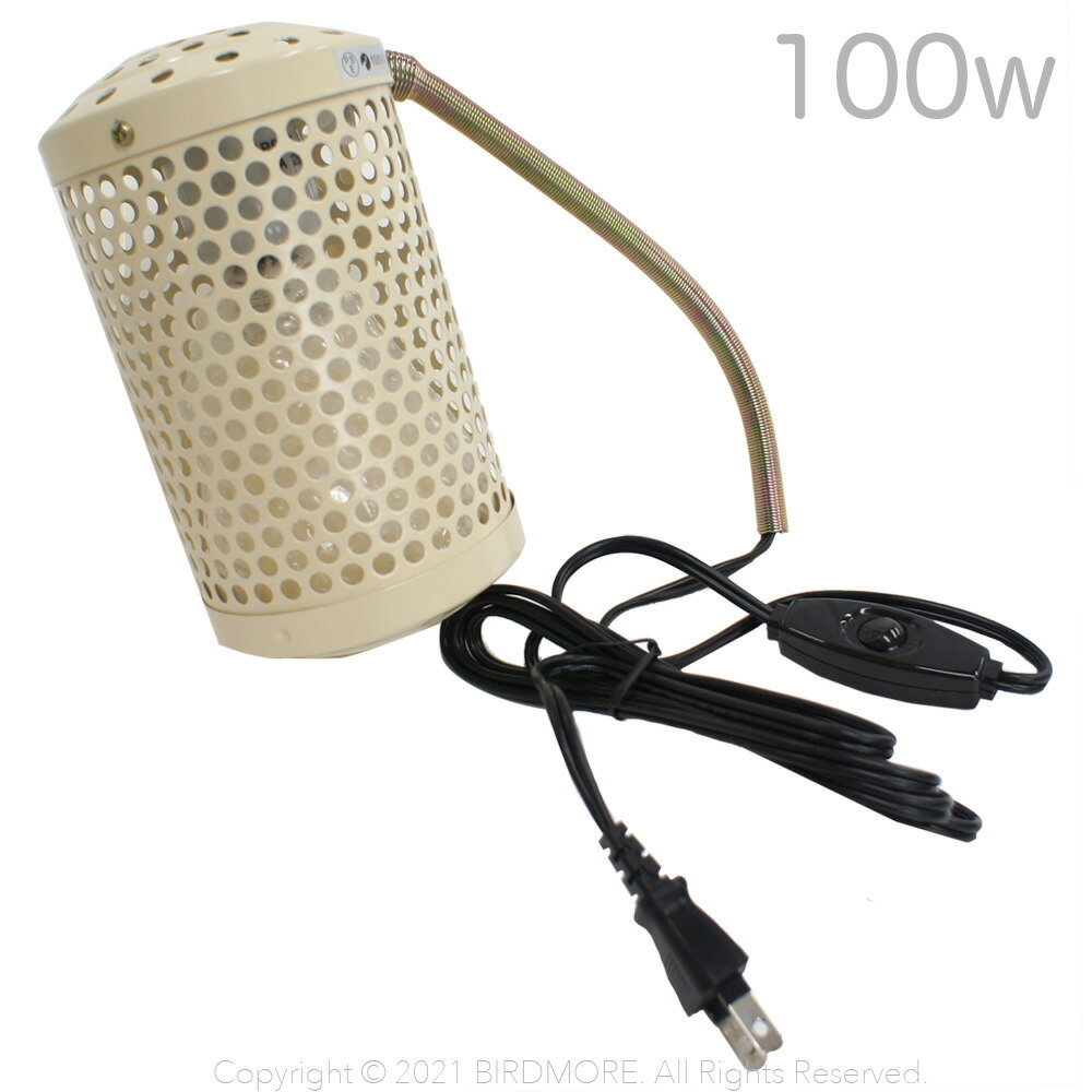 マルカン ヒートセラミック100W サーモスタット 保温用品 マルカン MARUKAN セラミックヒーター 100W カバー付（本体＋