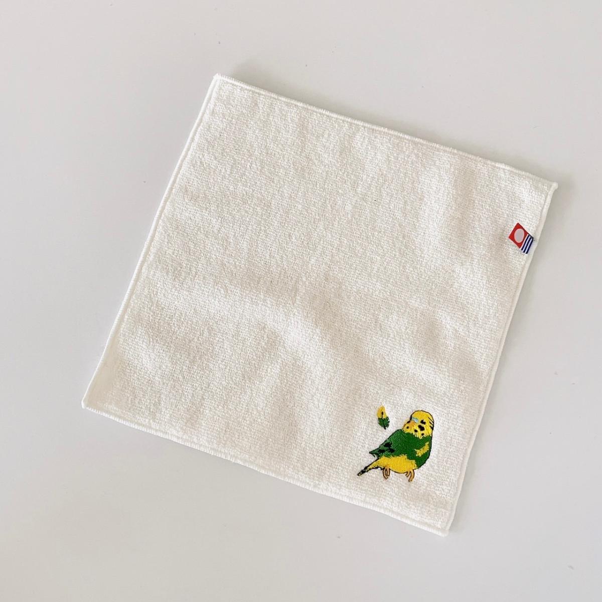 楽天市場】まめこたまめこ。 今治タオルハンカチ・ホワイト・パステル