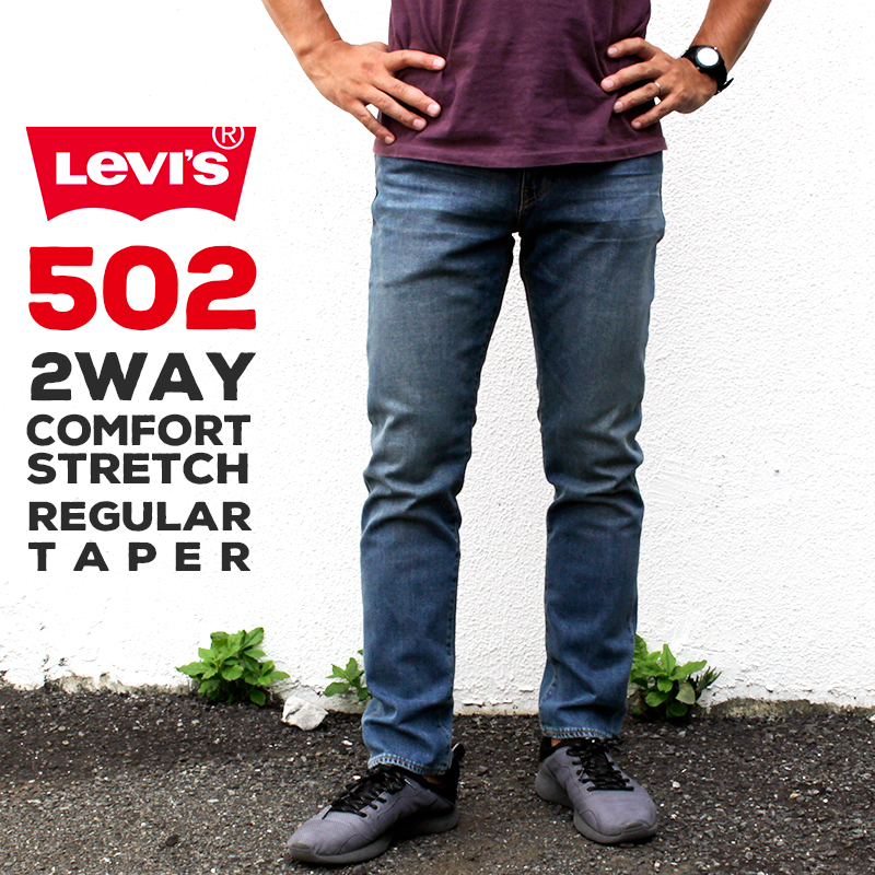 levi's 502 regular taper stretch