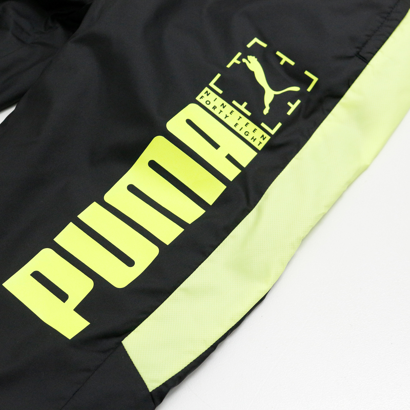 お金を節約 プーマ キッズ ボトムス Puma ウラトリコット ウインドブレーカー パンツ 防寒 裏トリコット 起毛 あったか 保温 クラブ 男の子 女の子 学校 部活 通学 サッカー フットサル トレーニング 陸上 Puma プリント 長ズボン ずぼん かっこいい おしゃれ