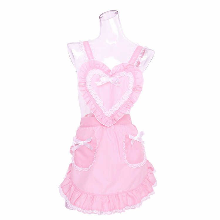 楽天市場】ハロウィン コスプレ 女 レディース ハートフリルエプロン