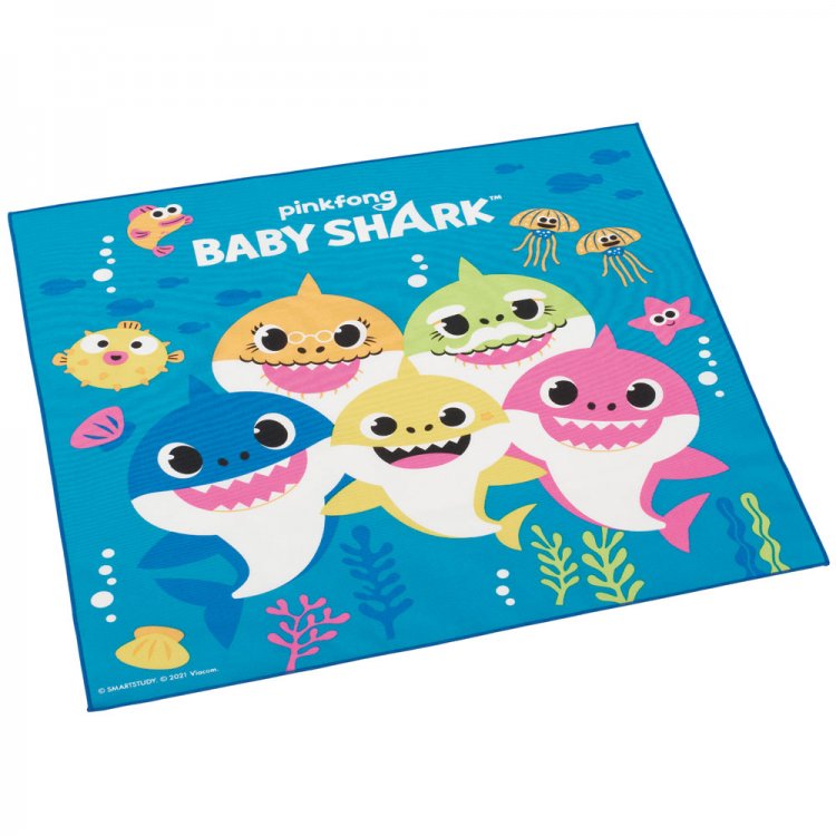 R9☆ランチマット　5枚セット　40×50 ネームタグ付　海の生き物　魚　サメ R9☆ランチマット 5枚セット 40×50 ネームタグ付 海の生き物 魚