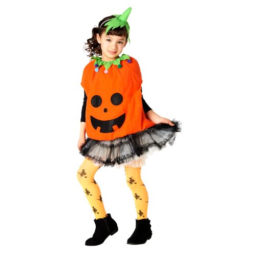 楽天市場 ハロウィン 衣装 子供 キッズスマイルパンプキン ハロウィーン パンプキン カボチャ かぼちゃ ジャックオーランタン 簡単 カチューシャ 着ぐるみ 男の子仮装 女の子仮装 男女兼用 コスチューム バースデーバンク 楽天市場店