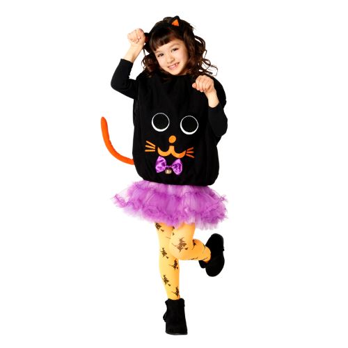 楽天市場 ハロウィン 衣装 子供 キッズスマイルキャット ハロウィーン ねこ 猫 ネコ 黒猫 猫耳 簡単 カチューシャ 着ぐるみ 男の子仮装 女の子 仮装 男女兼用 ねこちゃん ネコちゃん にゃんこ ニャンコ バースデーバンク 楽天市場店