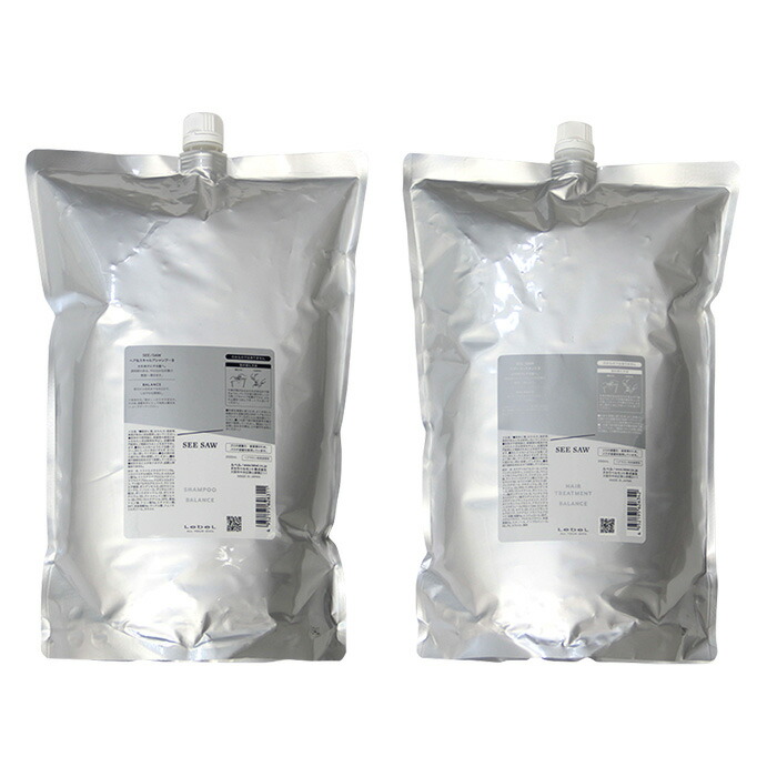 送料無料★ルベル SEESAW シーソー ヘア&スキャルプシャンプーB 2500ml ヘアトリートメントB 2500ml SEE SAW セット美容室・サロン専売品