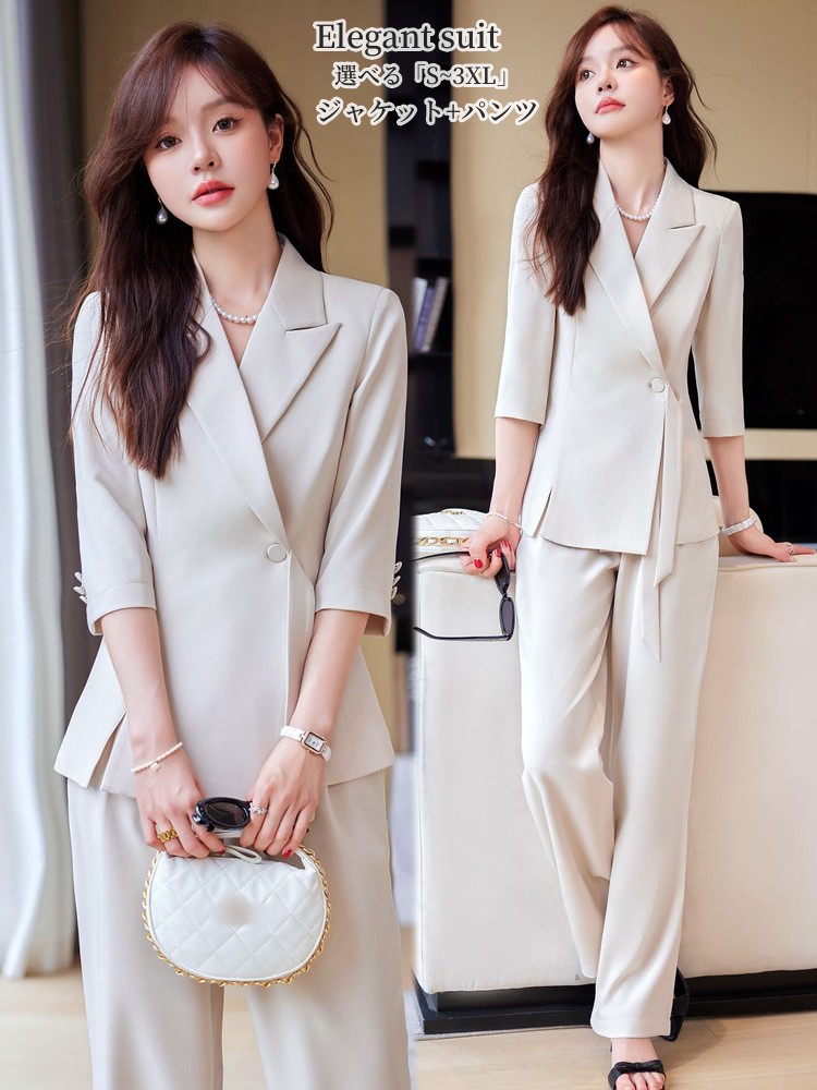 レディース スーツ セット　サマースーツ　９号 s-n092_photo.jpg