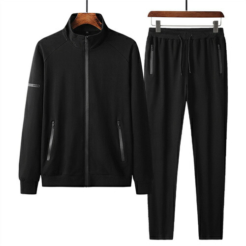 部屋着 ゆったり ジョギング 前開き ジャージ セットアップ 男性用 上下セット メンズ おしゃれ 春 夏 スウェットシャツ スウェットパンツ 長袖 秋 大きいサイズ ルームウェア 運動着 ダンス アウトドア シンプル 黒 ブラック グレー 灰色 レッド 綿