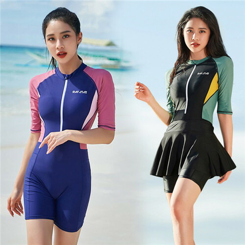 水着・ラッシュガード 45 ラッシュガード&トレンカ付ビキニ水着5点セット 通販【ニッセン】