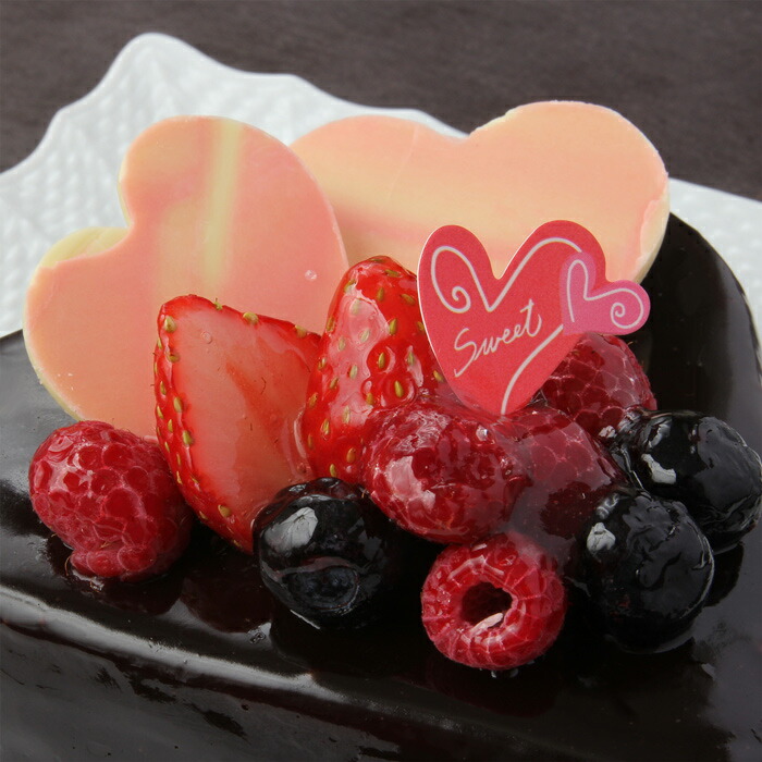 楽天市場 バレンタインチョコ バレンタインデー 21 ハートチョコレートケーキ パティスリー Takayanai 美食サークル