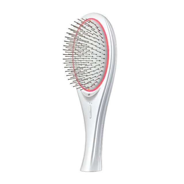 WAVEWAVE EMS Brush Air 白いこと ウェイブウェイブ EMS 毛はらい大気圏 座蒲団毛はらい マイクロカレント 差しひくイオン 髪の毛世話をする 髪の毛毛はらい イオン世話をする 頭皮世話をする 潤い 美容・健康家電-電動頭皮ブラシ