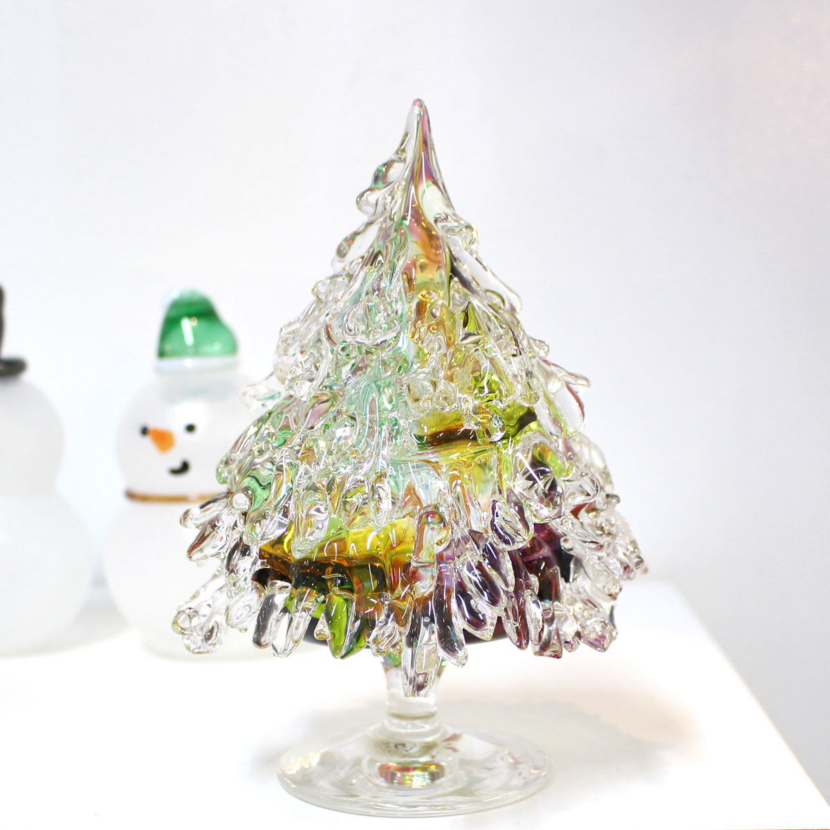 楽天市場 ガラス製 クリスマスツリー L Glasscalico グラスキャリコ ハンドメイド ガラスアート オブジェ インテリア 置物 ギフト プレゼント 酒器 グラスの専門店 美酒器や