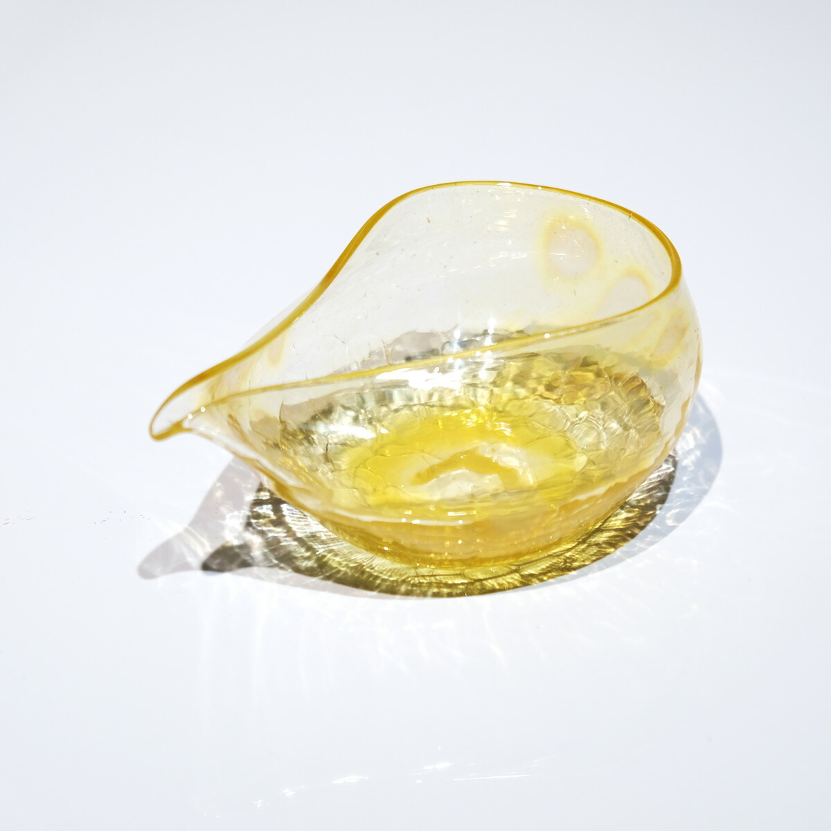 glass calico 月光 (げっこう) 片口 冷酒器 (スリム) 【単品販売】 グラスキャリコ ハンドメイド ガラス酒器 おしゃれ 来客用 ギフト プレゼント
