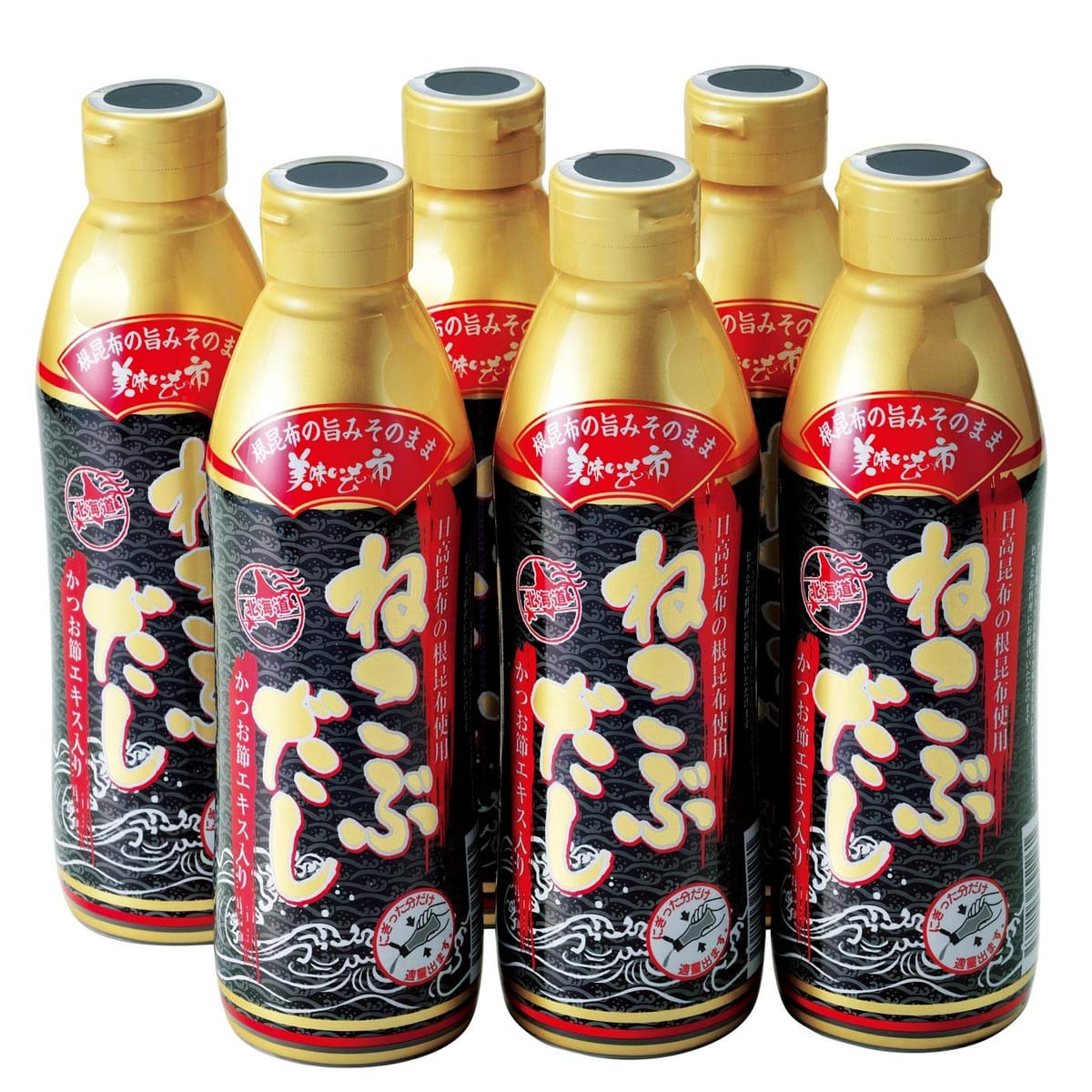 ＴＶ通販で放送「ねこぶだし」450ml×6本セット レシピ付き 北海道とれたて！美味いもの市