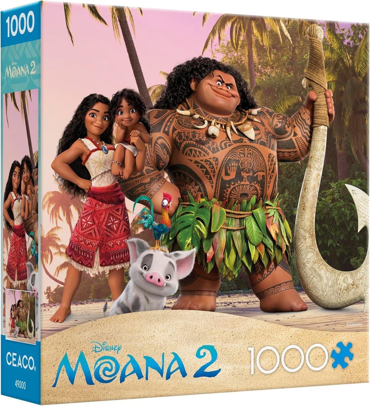 Ceaco - ディズニー - モアナ2 - ビーチで - 1000ピース ジグソーパズル