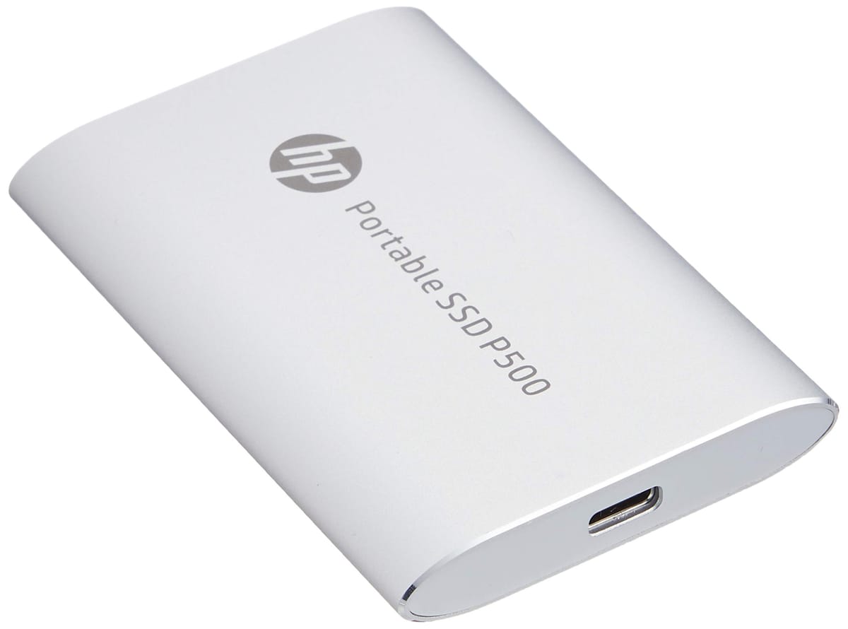 HP 携帯型SSD 250GB P500 Silver 耐衝撃/軽さ/パウダーコンパクト USB3.1(Gen2) 3年引きうける 7PD51AA#UUF