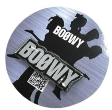 BO・・WY BOOWY ボウイ ボーイ ガチャ ピンバッジ ピンズ ピンズカプセル THE ARTIST COLLECTION BO・・WY LOGO ボウイロゴ